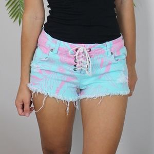 Billabong Lite Hearted Athena Mint & Pink Shorts